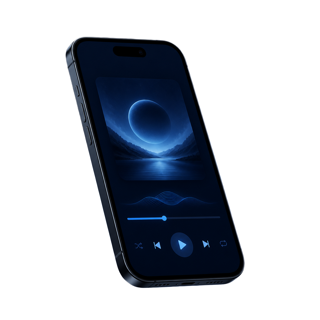 The player running on a phone